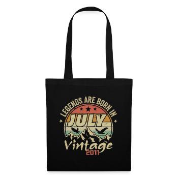 Vintage Anniversary - Made in July 2011 - Tote Bag - black - Front