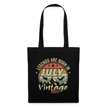 Vintage Anniversary - Made in July 2017 - Tote Bag - black - Front