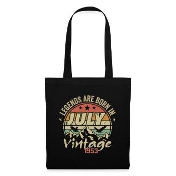 Anniversaire Millésime - Fabriqué en Juillet 1953 - Sac en tissu - noir - Devant