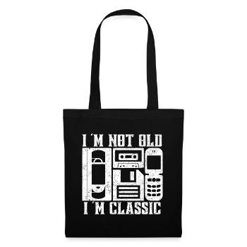 Retro Technique Design - I'm Not Old, I'm Classic - Tote Bag - black - Front