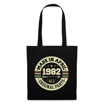 Birthday april 1982 - 43rd birthday gift - Tote Bag - black - Front