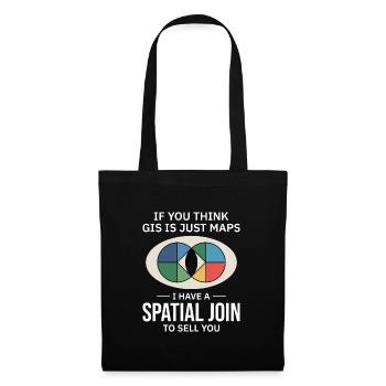 GIS Spatial Join Map Data Analysis - Tote Bag - black - Front