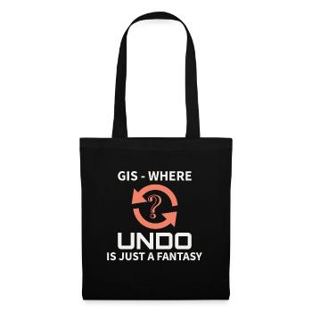 GIS Undo Fantasy Data Mapping Errors - Tote Bag - black - Front