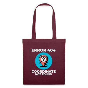 Point d’interrogation Épingle Emplacement perdu Erreur SIG - Sac en tissu - bordeaux - Devant