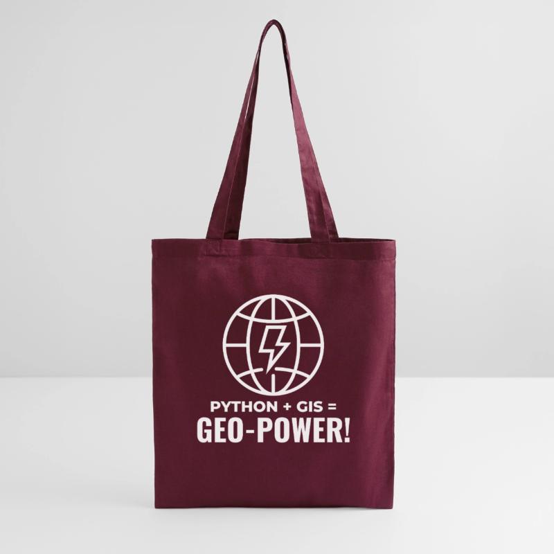 Python GIS Geo-Power Programmierung Geospatial Stoffbeutel