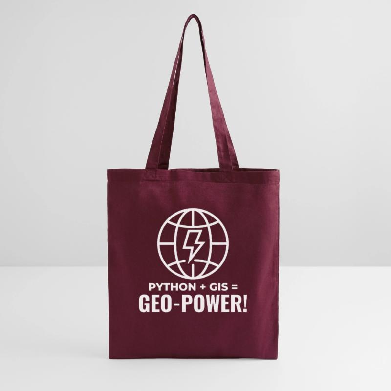 Python SIG Géo-Puissance Programmation Géospatial Sac en tissu