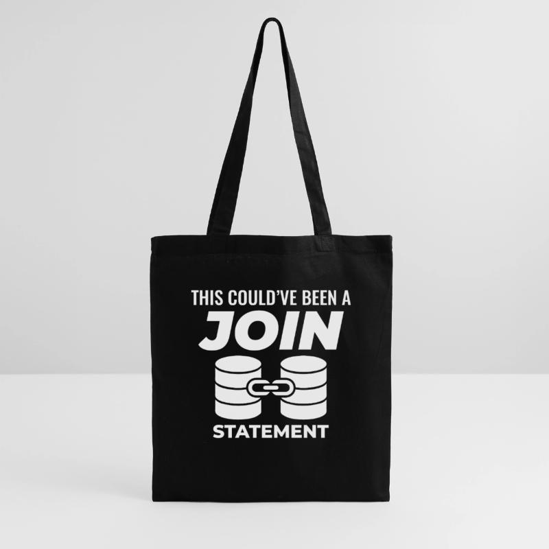 SQL Join Database Statement Programming Data Tote Bag