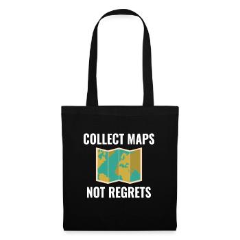 Collect Maps Not Regrets GIS Travel - Tote Bag - black - Front