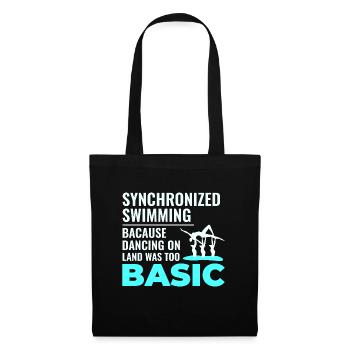 Natation synchronisée Danse Nageur de base Humour - Sac en tissu - noir - Devant