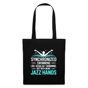 Natation synchronisée Jazz Mains Nageur Humour - Sac en tissu - noir - Devant