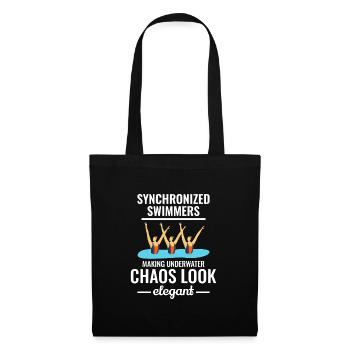 Natation synchronisée Chaos sous-marin Élégant - Sac en tissu - noir - Devant