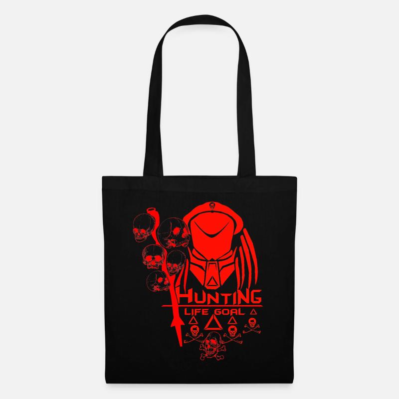 Raubtierjagd - Lebensziel - Stoffbeutel - Schwarz