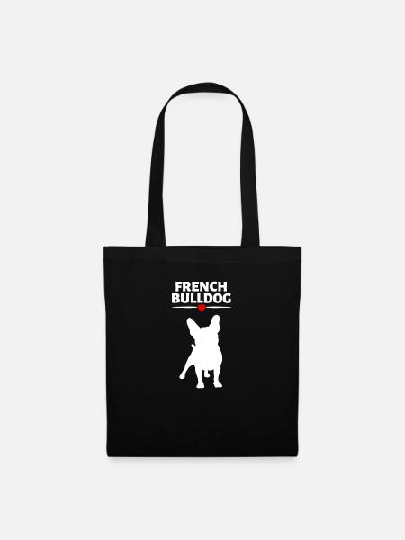 french bulldog - Stoffbeutel - Schwarz