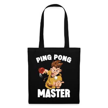Table Tennis Ping-pong Outfit Table Tennis Player - Tote Bag - black - Front