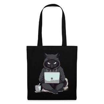 Chat Noir Bombay Chat Tenue pour - Sac en tissu - noir - Devant
