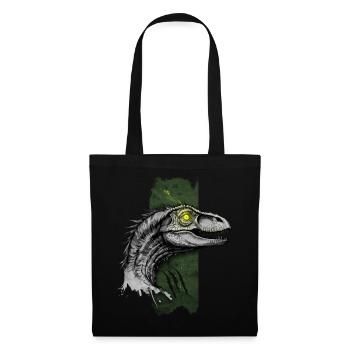 Prédateur à plumes : Domaine du vélociraptor - Sac en tissu - noir - Devant