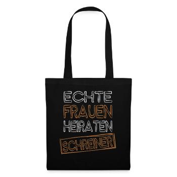 De vraies femmes épousent des charpentiers - Sac en tissu - noir - Devant