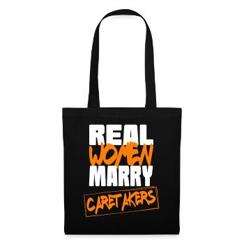 Vraie femme épouser des gardiens - Sac en tissu - noir - Devant