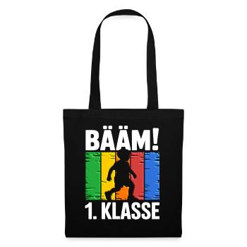1. Klasse Bääm - Stoffbeutel - Schwarz - Vorne
