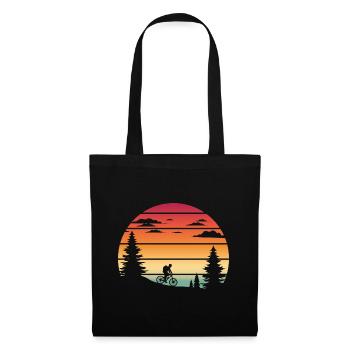 Bicycle cycling hiking trip gift - Tote Bag - black - Front