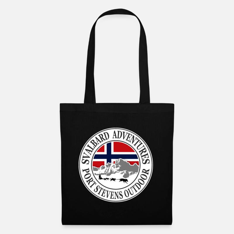 Spitzbergen - Svalbard - Huskys - Stoffbeutel - Schwarz