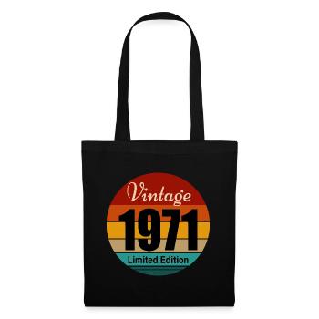 millésime 1971 - Sac en tissu - noir - Devant