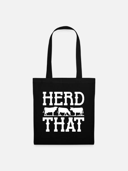 Herde, dass - Stoffbeutel - Schwarz