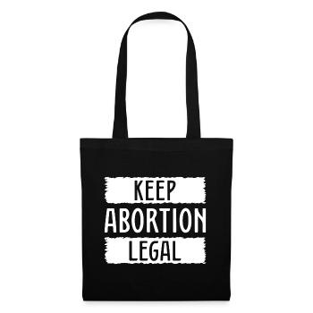 Garder l’avortement légal - Sac en tissu - noir - Devant
