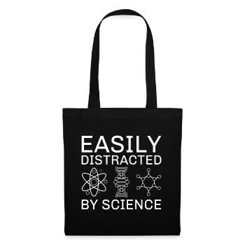 Easily Distracted By Science - Tote Bag - black - Front