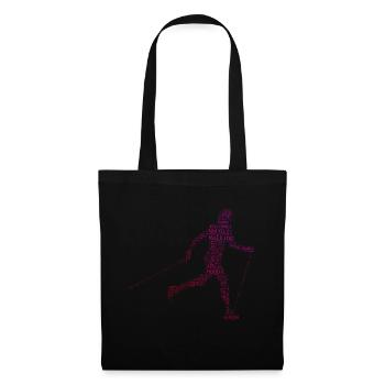Herren Walken Nordic Walker Walker Nordic Walking - Stoffbeutel - Schwarz - Vorne