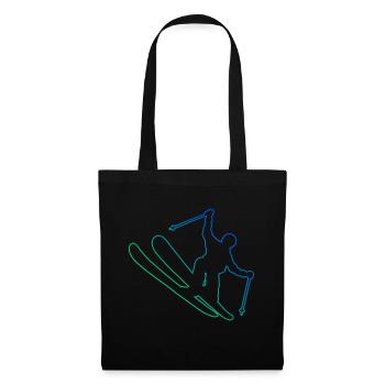 Slopestyle Herren Ski Freestyle Ski Jumping - Stoffbeutel - Schwarz - Vorne