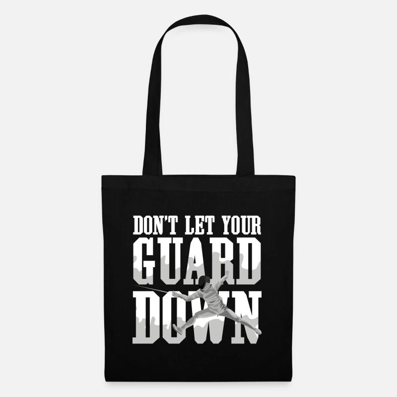 Don't Let Your Guard Down - Stoffbeutel - Schwarz