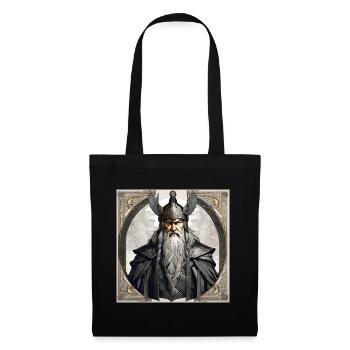 Proud Viking with Raven Helmet - Tote Bag - black - Front