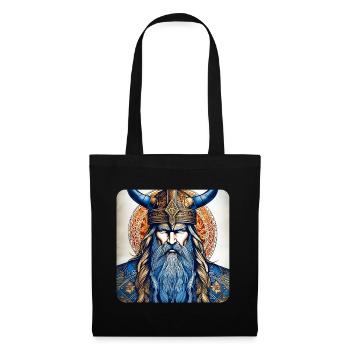 Proud Viking with Horns Helmet - Tote Bag - black - Front