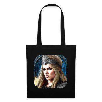 Fier cyborg Viking Shieldmaiden - Sac en tissu - noir - Devant