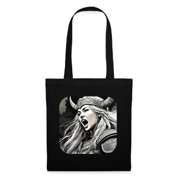 Fière Viking Germanin Shieldmaiden - Sac en tissu - noir - Devant