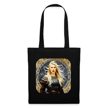 Fière Viking Germanin Shieldmaiden - Sac en tissu - noir - Devant