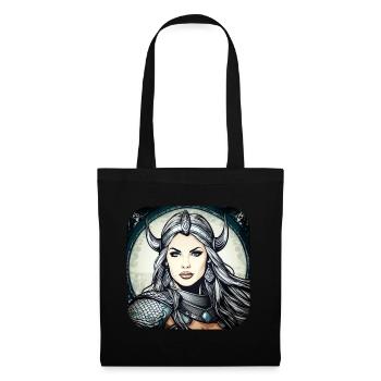Fière Viking Germanin Shieldmaiden - Sac en tissu - noir - Devant