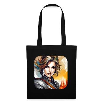 Fier guerrier - Sac en tissu - noir - Devant
