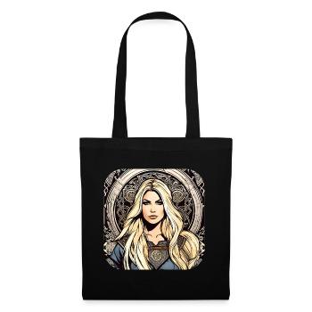 Fière Viking Germanin Shieldmaiden - Sac en tissu - noir - Devant