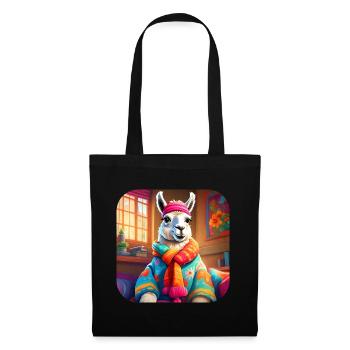 Lama d’hiver frais et confortable - Sac en tissu - noir - Devant