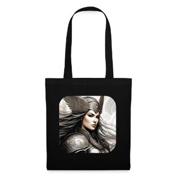 Fière Viking Germanin Shieldmaiden - Sac en tissu - noir - Devant