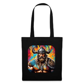 Proud Viking Warrior Germanic - Tote Bag - black - Front