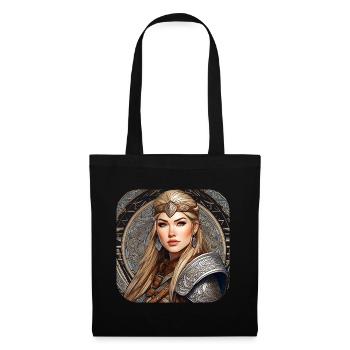 Fière Viking Germanin Shieldmaiden - Sac en tissu - noir - Devant