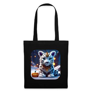 Cute Snow Leopard - Tote Bag - black - Front