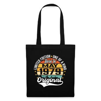 Cadeau d’anniversaire mai 1979 né en mai 1979 - Sac en tissu - noir - Devant