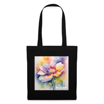 bloom - Stoffbeutel - Schwarz - Vorne