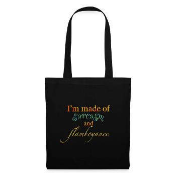Sarcasme et flamboyance - Sac en tissu - noir - Devant