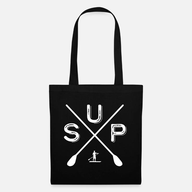 Stand Up Paddling SUP Paddle Hobby Gift Idea - Tote Bag - black