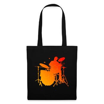 Batteur Batteur Drum Kit Femmes Hommes - Sac en tissu - noir - Devant